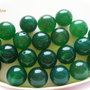 (2 buc) Agate verzi aprox 10 mm SEMI- gaurite