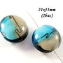 3583 - 2 buc Margele sticla lampwork