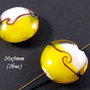 3584 - 2 buc Margele sticla lampwork