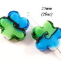 3581 - 2 buc Margele sticla lampwork