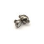 Inchizatoare magnetica, finisaj gun metal, 11x7 mm (cod 13-156)