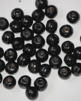 LML801 - margele lemn negre 8 mm