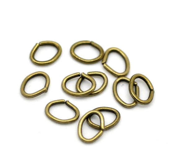 10b zale ovale, bronz 5x4mm (BZLAk 018)