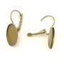 Tortite cercei tip leverback, finisaj bronz, 31,5x13,5 mm, platou 18x13 mm (cod 4-63)