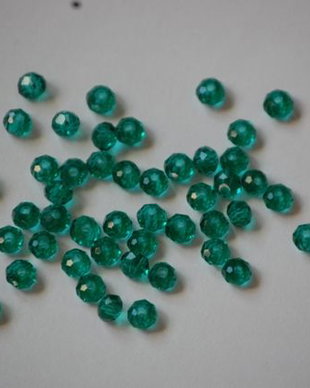 LMS431 - margele sticla turcoaz fatetate - 4mm