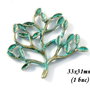 3574 - (1 buc) Pandantiv copacel bronz verdigris