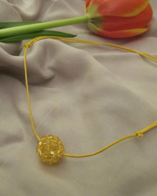 Pandantiv din cristale Swarovski- Jonquille