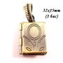 3615 - Pandantiv tip locket carte bronz