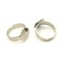 Baza inel reglabila, finisaj argintiu inchis, platou 12 mm (cod 3-73)