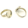 Baza inel reglabila, finisaj argintiu inchis, platou 14 mm (cod 3-75)