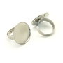 Baza inel reglabila, finisaj argintiu inchis, platou 20 mm (cod 3-78)