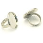 Baza inel reglabila, finisaj argintiu inchis, platou 23 mm (cod 3-79)