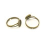 Baza inel reglabila, finisaj bronz, platou 9 mm (cod 3-88)