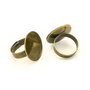 Baza inel reglabila, finisaj bronz, platou 19,5 mm (cod 3-95)