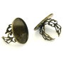 Baza inel reglabila, finisaj bronz, platou 25 mm (cod 3-97)