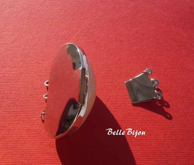 Inchizatoare 3 siruri model scoica alba 16x36x46 mm