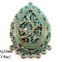 3643 - (1 buc) Pandantiv bronz verdigris