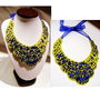 Set  " indigo&amp; galben neon"
