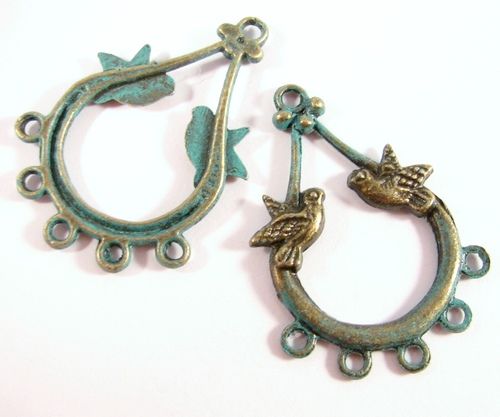 3650 - (2 buc) Chandelier bronz verdigris