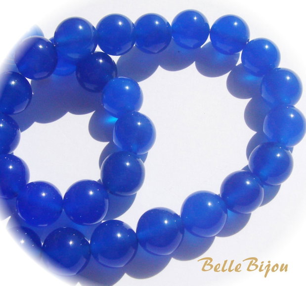 Agate albastre NATURALE 10 mm