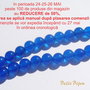 Agate albastre NATURALE aprox 8.5 mm