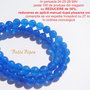 Agate albastre NATURALE aprox 6.5 mm
