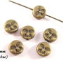 3660 - (6buc ) Margele distantiere bronz