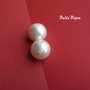 Perle tip Mallorca aprox 18.5 mm SEMI - gaurite