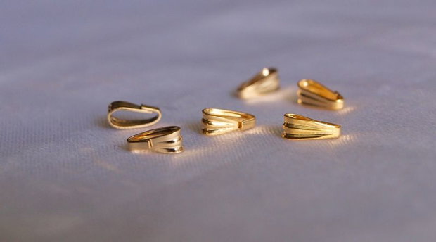 Agatatoare pandantiv, gold filled, 7x3mm (1)