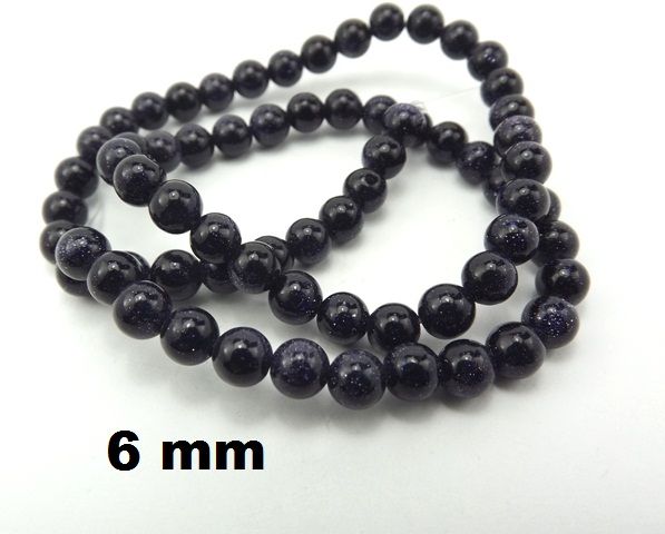 Blue Goldstone, 6 mm