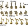 3687 - (1 set) Charms bronz muzica