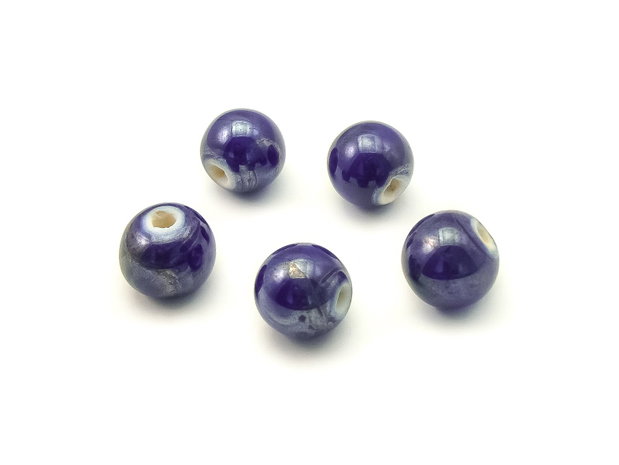 Margele portelan, rondele 10,5x9,5 mm (cod 22-3)