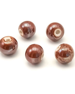Margele portelan, rondele 10,5x9,5 mm (cod 22-5)