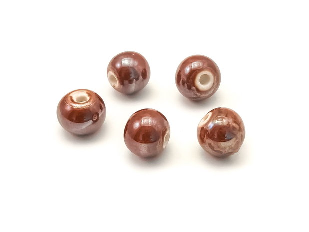 Margele portelan, rondele 10,5x9,5 mm (cod 22-5)