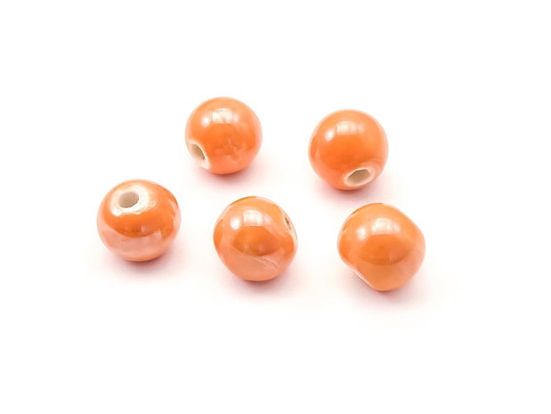 Margele portelan, rondele 10,5x9,5 mm (cod 22-7)