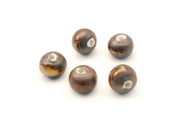 Margele portelan, rondele 10,5x8,5 mm (cod 22-12)