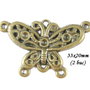 3709 - (2 buc) Minipandantiv bronz fluture
