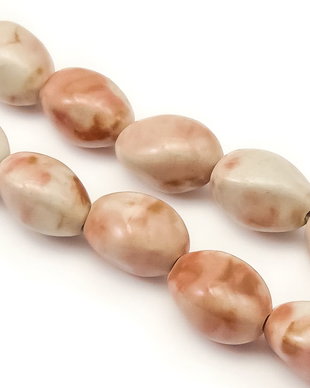 Margele portelan, oval rasucit 20,5x15 mm (cod 22-37)