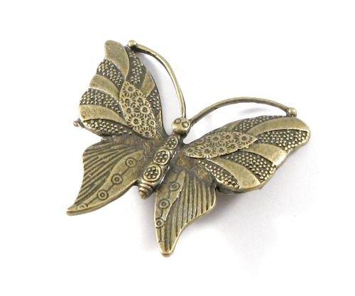 3711 - (1 buc) Pandantiv bronz fluture