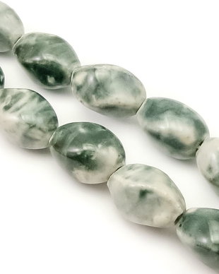 Margele portelan, oval rasucit 20x14 mm (cod 22-40)