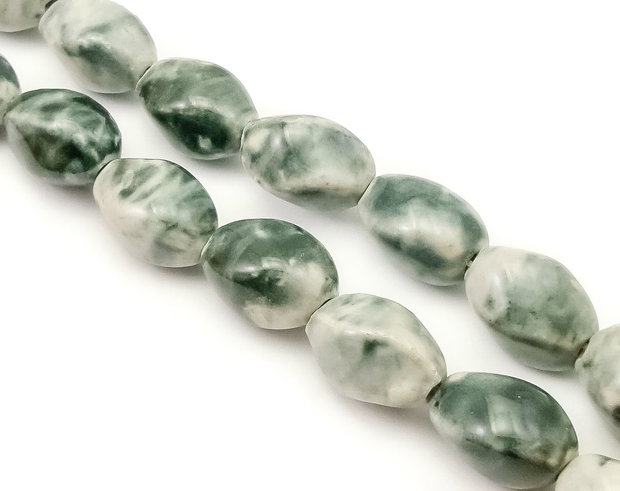 Margele portelan, oval rasucit 20x14 mm (cod 22-40)