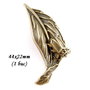 3714 - (1 buc) Pandantiv bronz carabus pe frunza