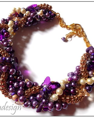 COLIER STATEMENT IMPLETIT VIOLET/ AURIU