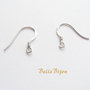 Tortite din argint 925 rodiat 14x13 mm - sunt marcate