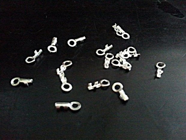 2b End cord placat argint 6 x 1,5 mm (SPLAK 086)
