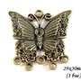 3776 - (1 buc) Pandantiv bronz fluture