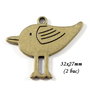 3733 - (2 buc) Pandantiv bronz puisor