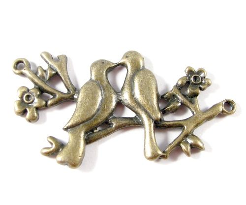 3738 - SET Pandantiv charms bronz pasari