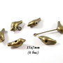 3743 - (6 buc) Distantiere bronz pasari 3D