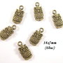 3746 - (6 buc) Charms bronz bufnita